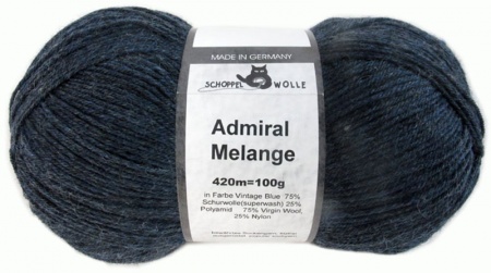 Schoppel Wolle Admiral colore 4488 Vintage Blue