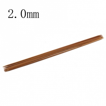 Set Ferri doppia punta in bambù carbonizzato misura 2,00 mm