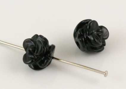 Rosa in agata nera
