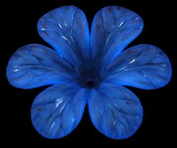 Fiore in resina blu