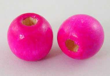 Sfera in legno fuxsia