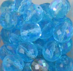 Mezzo cristallo azzurro AB 12mm  Hover
