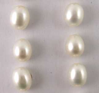 Perle coltivate goccia bianca media  Hover