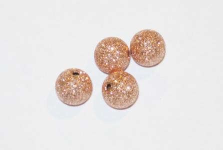 Perlina diamantata arg 925 rosato