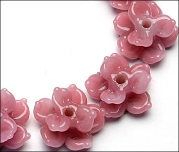 Perlina di Murano a fiore aperto 