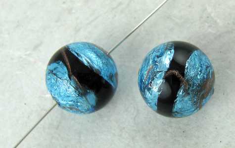 Sfera con foglia argento