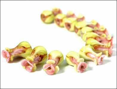 Perlina di Murano a tulipano