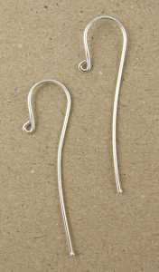 Base per orecchini amo allungato AG925
