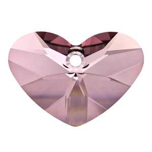 Crazy 4 U Heart Crystal Antique Pink