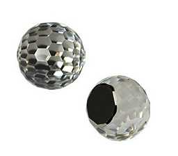 Sfera Swarovski sfaccettata senza foro passante