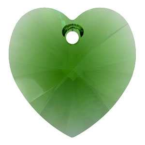 Ciondolo a cuore Dark Moss Green