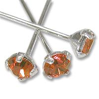 Chiodo Swarovski strass topaz