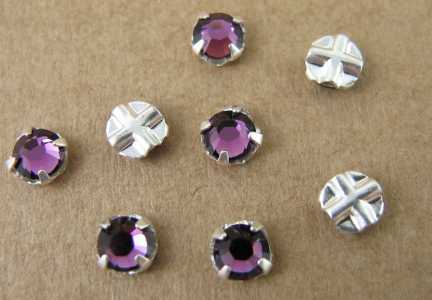 Sew on strass Swarovski Amethyst