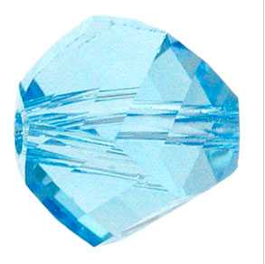 Helix bead aquamarine