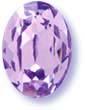 Cabochon ovale Violet