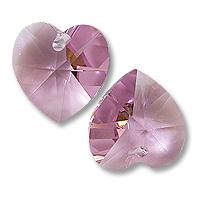 Ciondolo a cuore Light amethyst AB