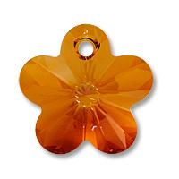 Pendente fiore crystal copper