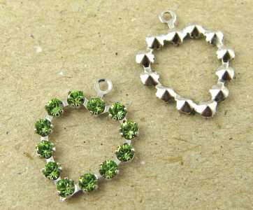 Cuore Swarovski Peridot