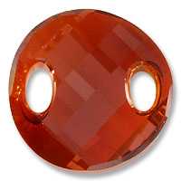 Twist sew-on Swarovski Crystal Red Magma