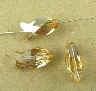 Fish Bead Crystal Golden Shadow