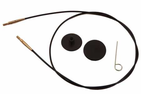 Cavetto intercambiabile KnitPro per ferri circolari nero 60 cm