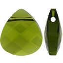 Flat briolette Olivine