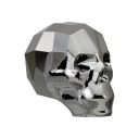 Swarovski Skull Bead Big Silver Night 2x