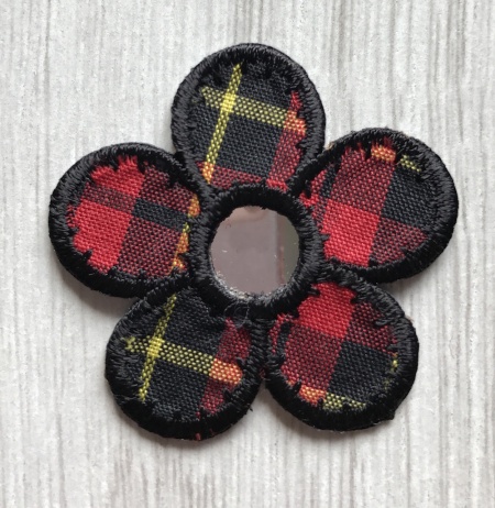 Fiore tartan con specchietto