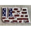 USA con paillettes colorate