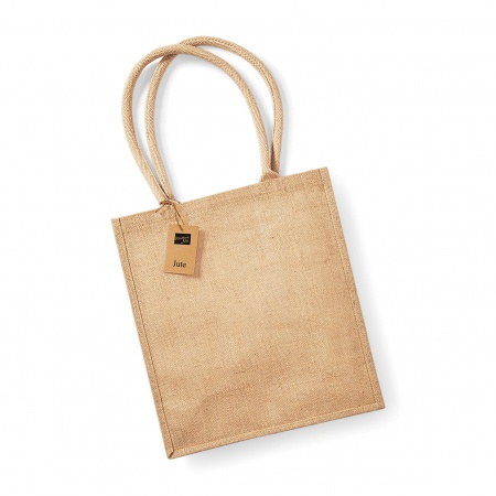 Borsa in juta SHOPPER da decorare manico natural