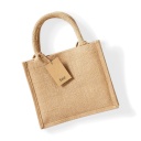 Borsa in juta MINI da decorare manici natural