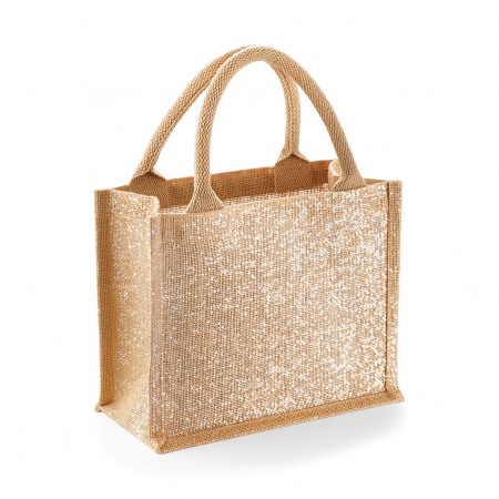 Borsa in juta MINI da decorare Glitter