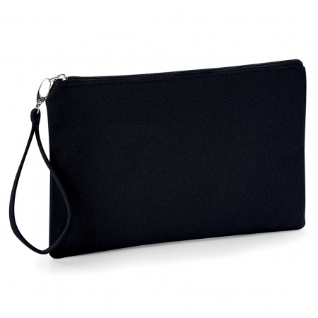 Pochette con laccio in cotone da decorare BLACK