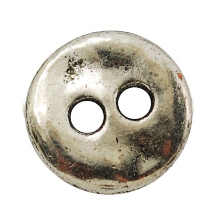 Bottone tondo ondulato in metallo  Hover