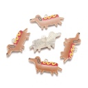 Charm smaltato Cane Hot dog panino americano