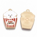 Charm smaltato Cane Popcorn buffo