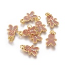 Charm smaltato Gingerbread Natale Christmas con strass