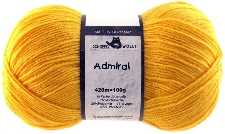 Schoppel Wolle Admiral colore 0580 Giallo uovo