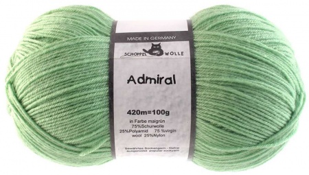 Schoppel Wolle Admiral colore 6760 Verde Pastello