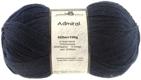 Schoppel Wolle Admiral colore 4485 Blu marina