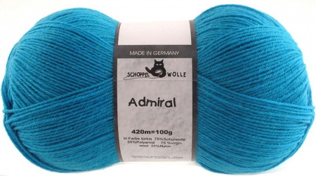 Schoppel Wolle Admiral colore 4780 Turchese