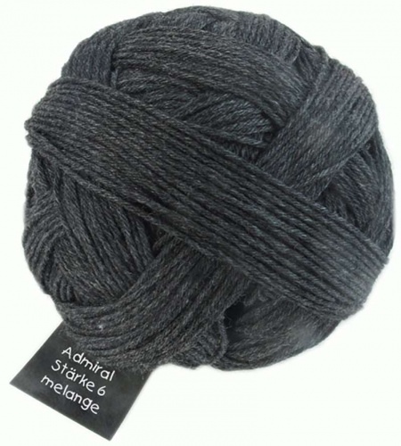 Schoppel Wolle Admiral Starke 6 colore 9093m Nero Melange