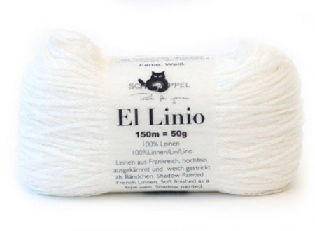 El Linio Schoppel Wolle colore Bianco 990