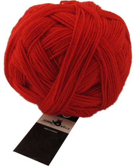 Schoppel Wolle Admiral Starke 6 colore 1390 Rosso fuoco