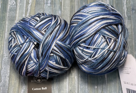 Cotton Ball Schoppel Wolle colore 2390A Mare e Oltremare  Hover