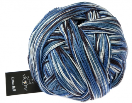 Cotton Ball Schoppel Wolle colore 2390A Mare e Oltremare