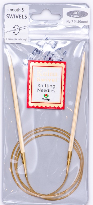 Tulip Knitting Swivel Ferri circolari fissi bamboo 100 cm 4,25 mm  Hover