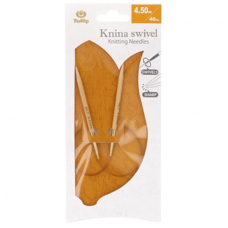 Tulip Knitting Swivel Ferri circolari fissi bamboo 40 cm 4,50 mm