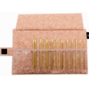 Seeknit Shirotake Set Luxe ferri circolari intercambiabili 12,5 cm 11 misure Pink Sakura