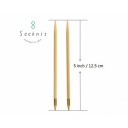 Seeknit  Punte Lunghe Ferri circolari intercambiabili 12,5 cm attacco M1.8 2,00 mm